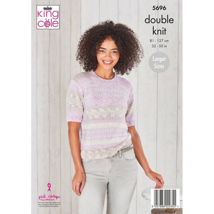 Cardigan and Sweater in King Cole Fjord Dk - Image 2