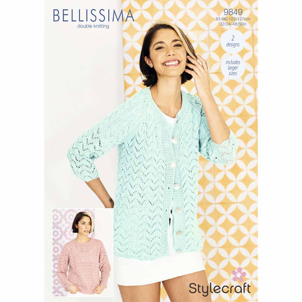 Cardigan and Sweater in Stylecraft Bellissima DK - Digital Version 9849