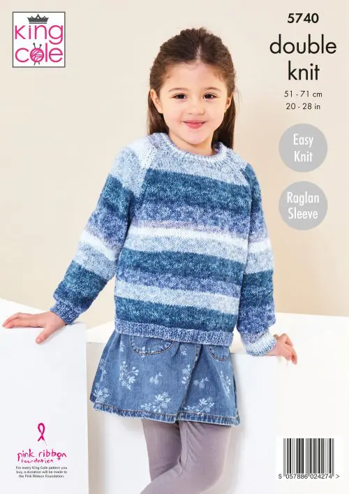 Cardigan And Sweater Knitted in King Cole Bramble DK - Digital Version 5740 - Image 3