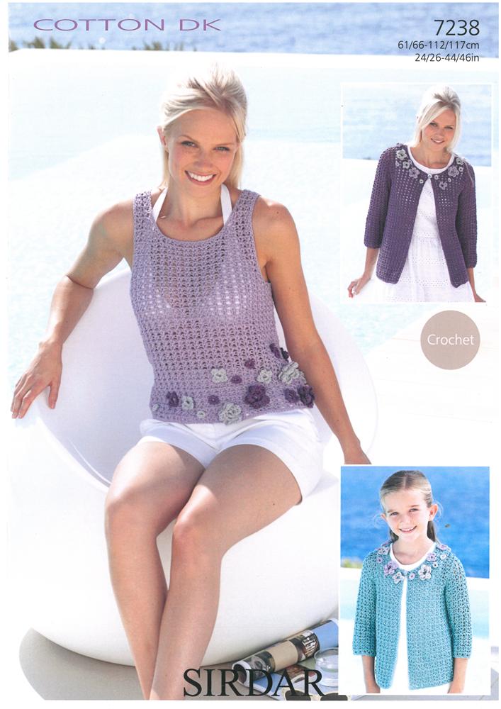 Cardigan and Vest in Sirdar Cotton DK - Digital Version