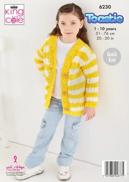 Cardigan & Hoodie Knitted in King Cole Warm & Toastie - Digital Version 6230 - Image 3