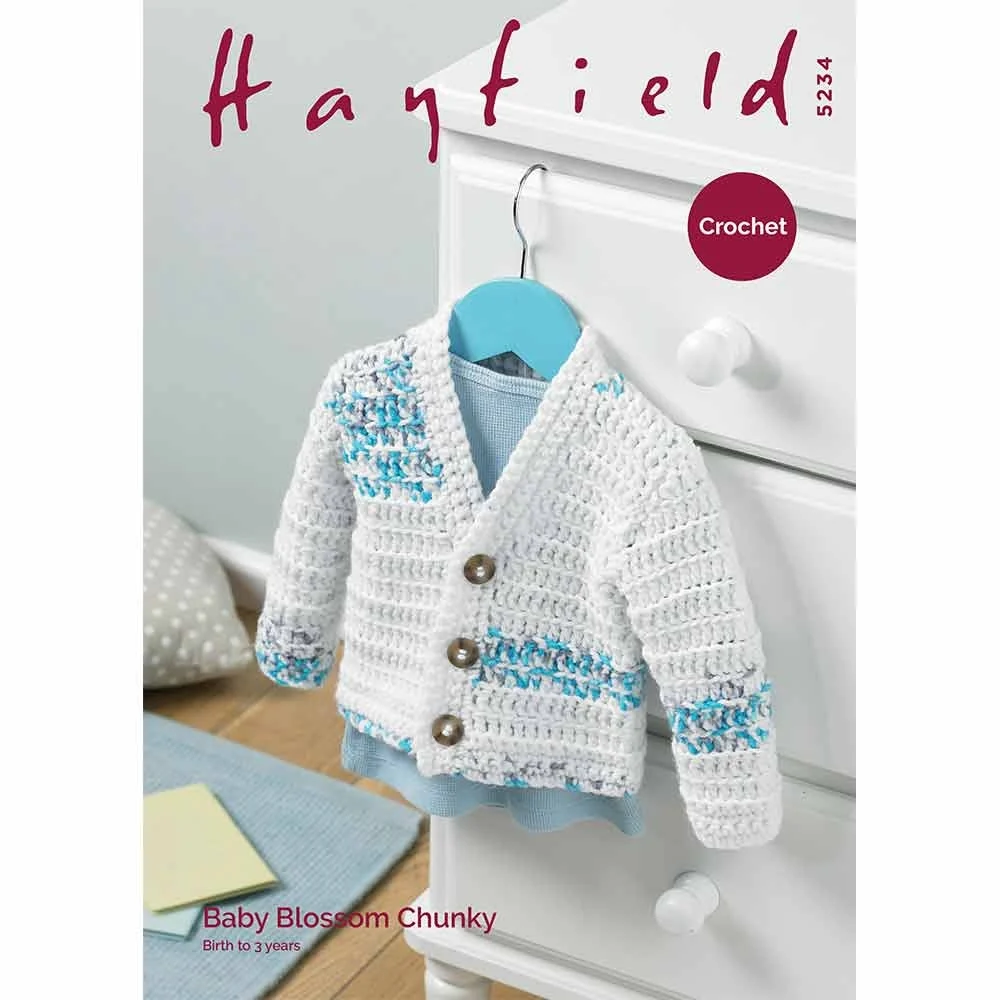 Cardigan in Hayfield Baby Blossom Chunky  - Digital Version