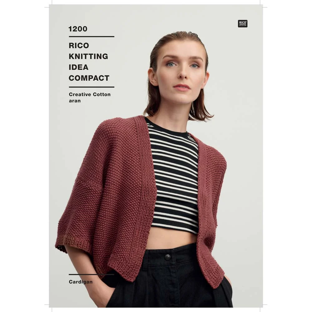 Cardigan in Rico Creative Cotton Aran