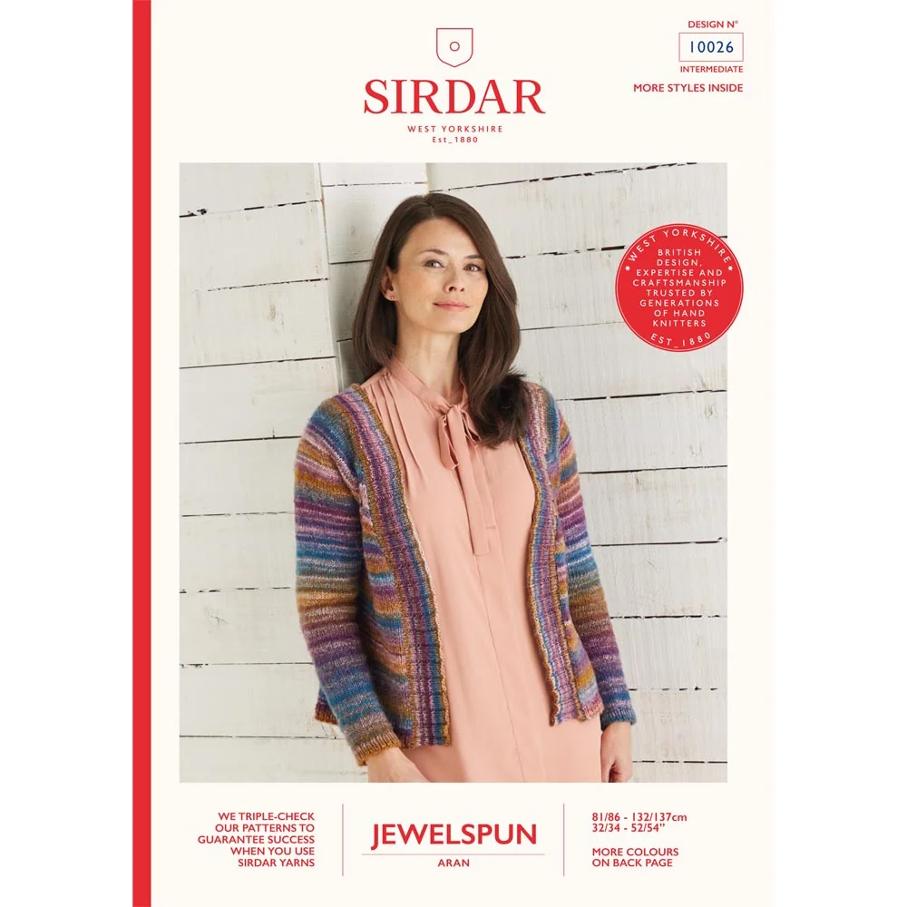 Cardigan in Sirdar Jewelspun Aran