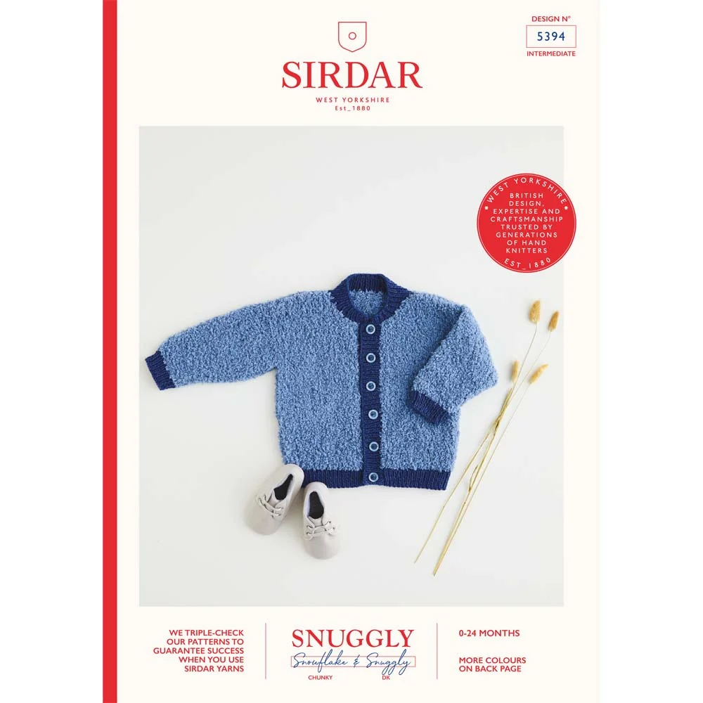 Cardigan in Sirdar Snuggly Snowflake Chunky