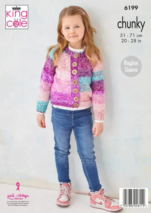 Cardigan & Sweater Knitted in King Cole Hedgerow Chunky - Image 3