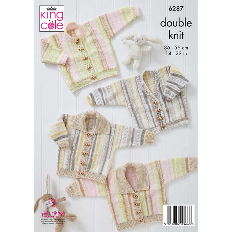 Cardigans knitted in King Cole Cherish DK and Cherished DK - Image 3