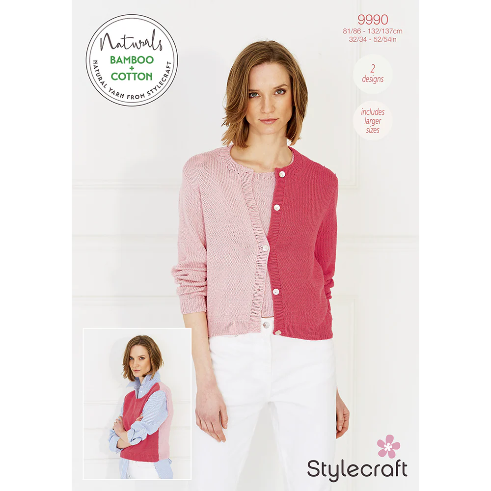 Cardigan & Top in Stylecraft Naturals Bamboo+ Cotton DK
