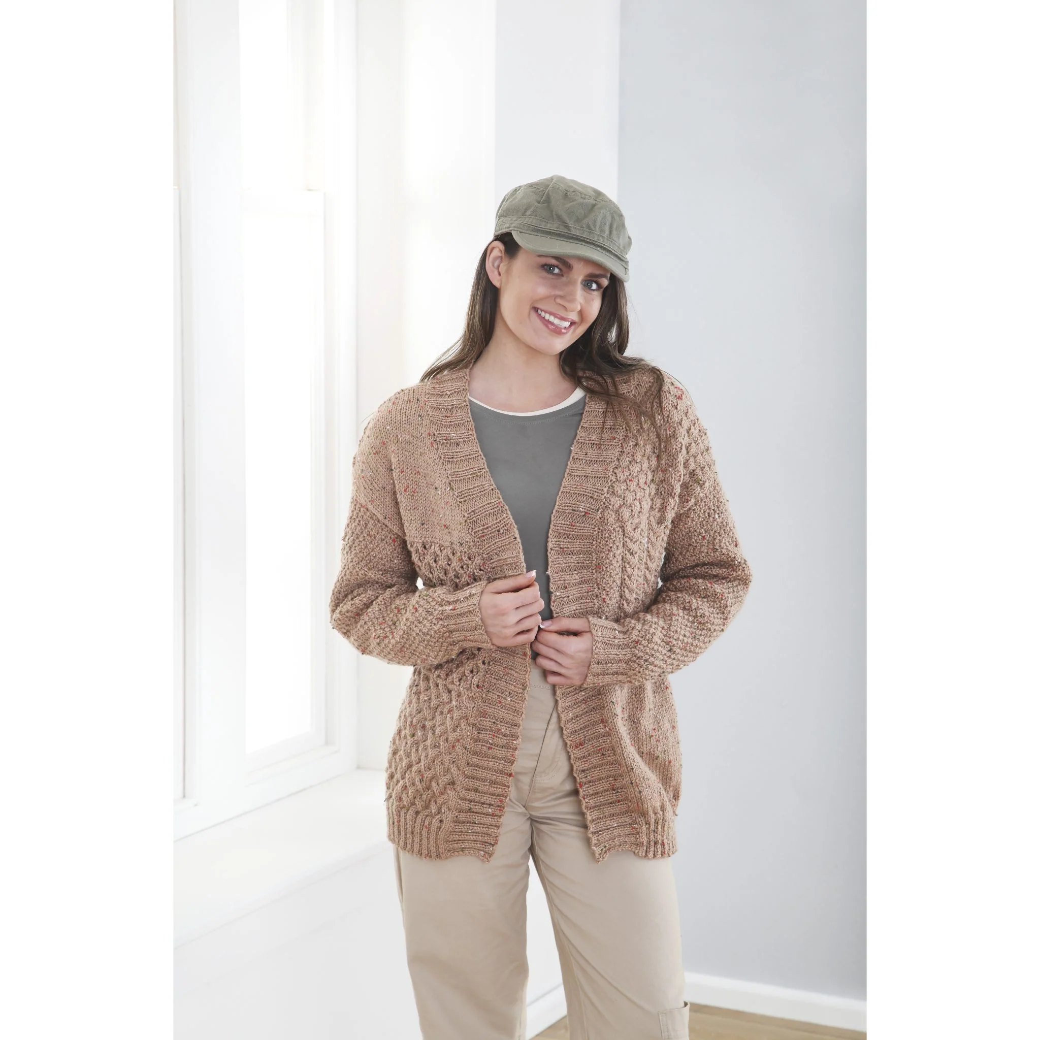 Cardigan & Waistcoat Knitted in King Cole Fashion Aran