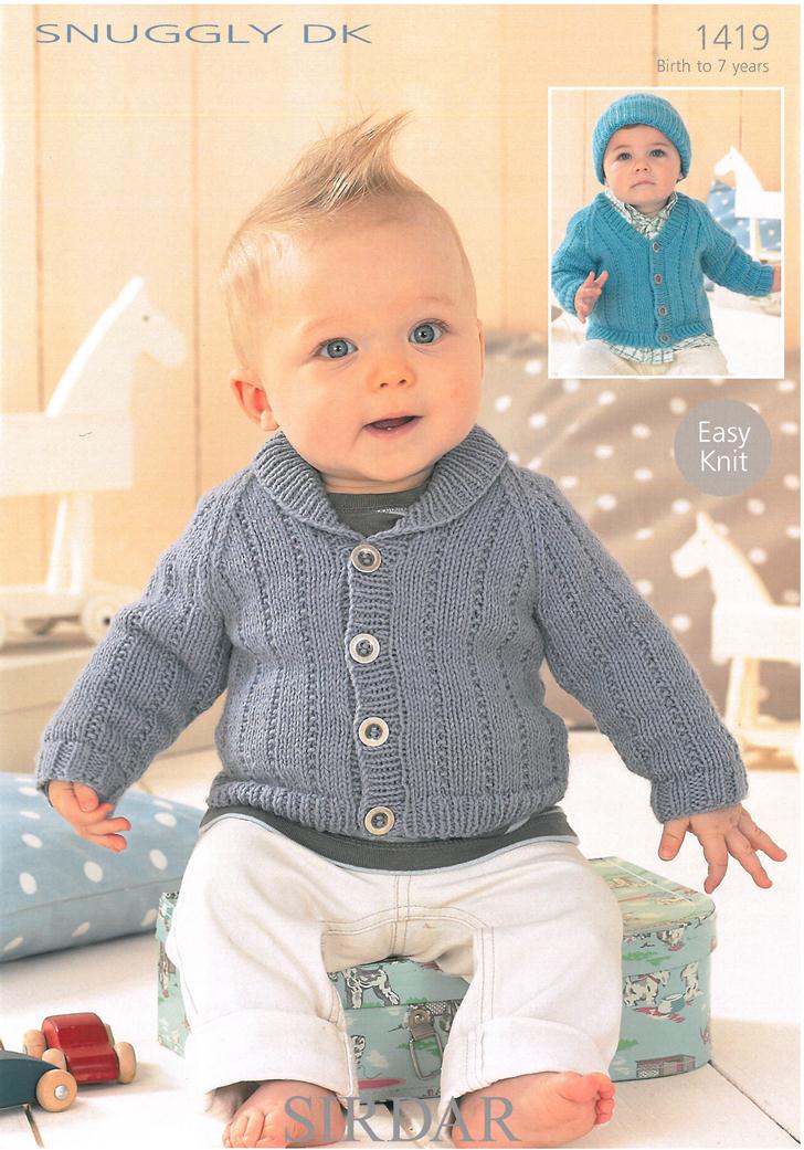 Cardigans and Hat in Sirdar Snuggly Dk
