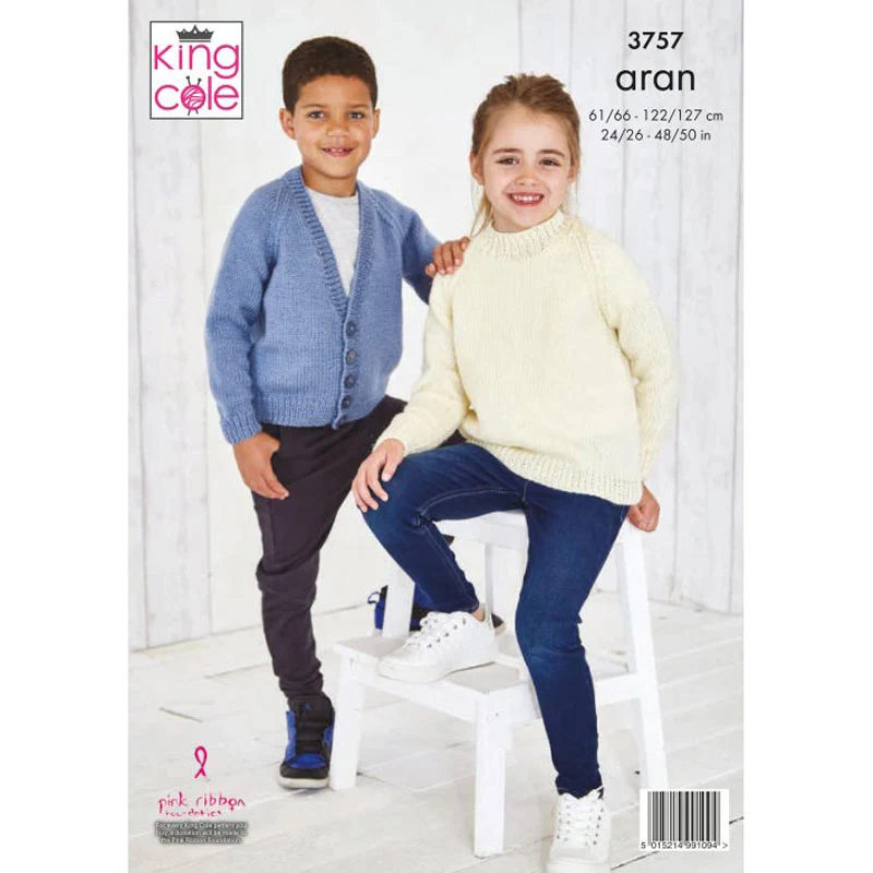 Cardigans and Sweaters in King Cole Fashion Aran - Digital Version 3757 - Image 3