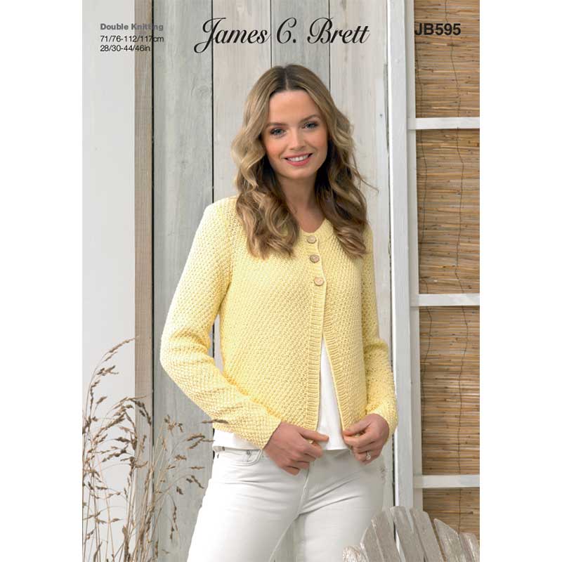 Cardigans in James C Brett Its Pure Cotton Dk