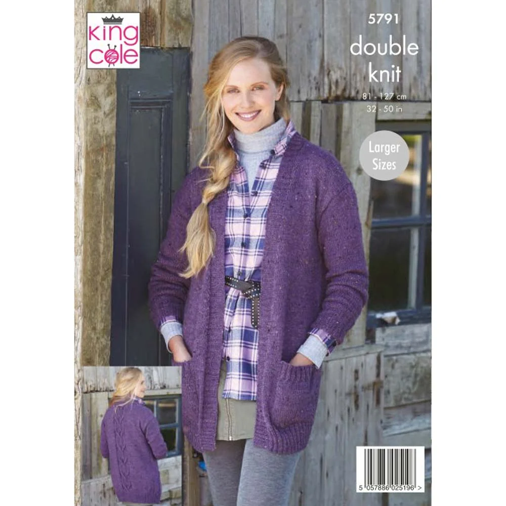 Cardigans in King Cole Homespun Dk - Digital Version 5791 - Image 3