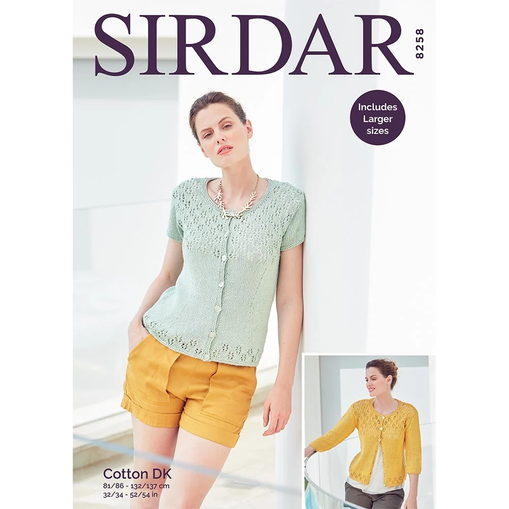 Cardigans in Sirdar Cotton Dk