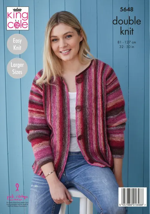 Cardigans Knitted in King Cole Bramble DK - Digital Version 5648 - Image 3