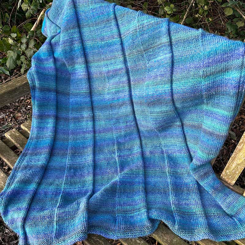 Castaway Knitted Blanket in Sirdar Jewelspun Aran - by Carol Mulvey