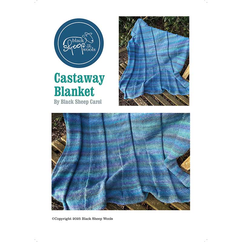 Castaway Knitted Blanket in Sirdar Jewelspun Aran - by Carol Mulvey - Image 3