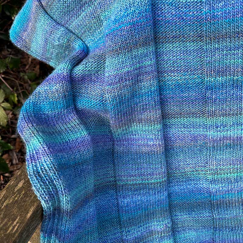 Castaway Knitted Blanket in Sirdar Jewelspun Aran - by Carol Mulvey - Image 5