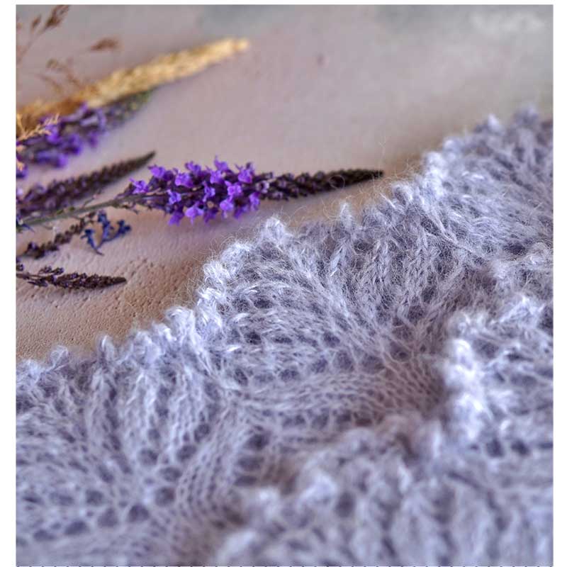 Ceiri Crescent Shawl in Fyberspates Cumulus - Digital Pattern - Image 3