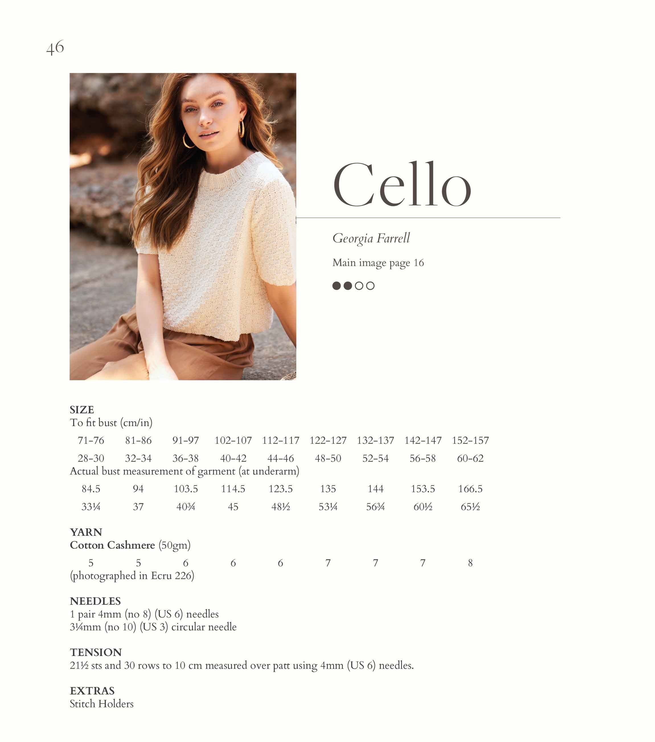Cello in Rowan Cotton Cashmere - Digital Version RM008-00003 - Image 2