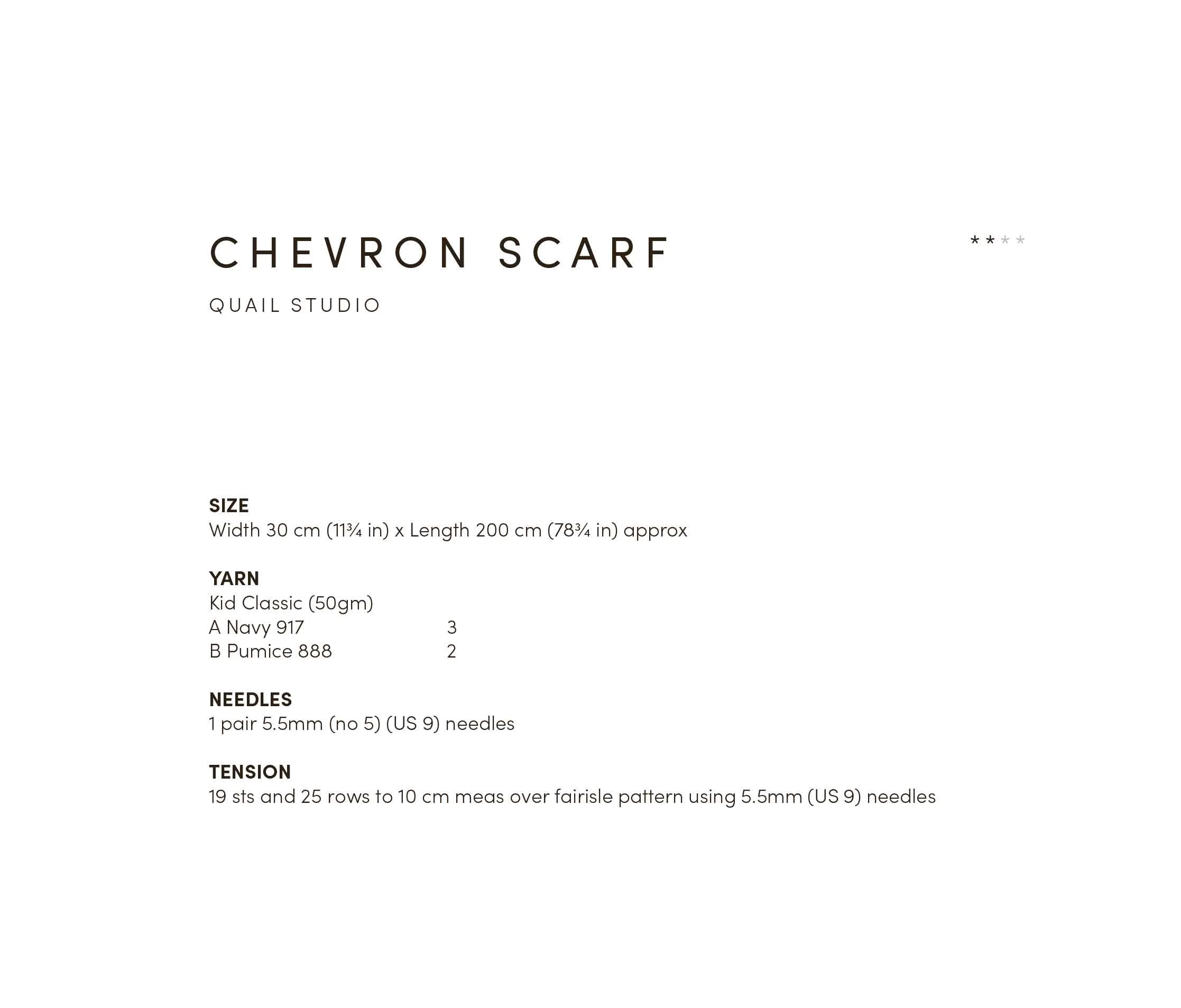 Chevron Scarf in Rowan Kid Classic - Digital Version RTP009-0001 - Image 2