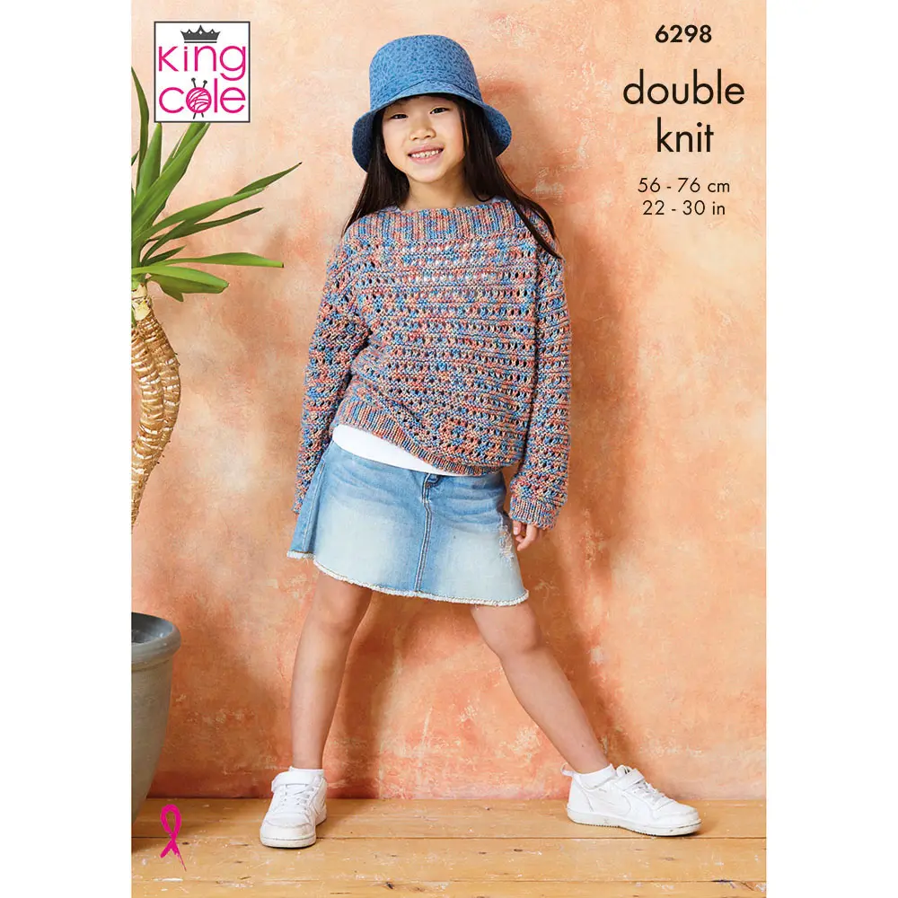 Children's Sweaters in King Cole Cottonsoft Crystal Dk
