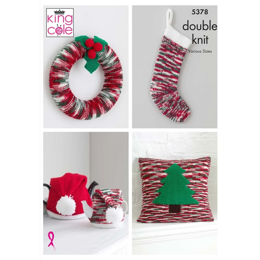 Christmas Accessories in King Cole Glitz DK