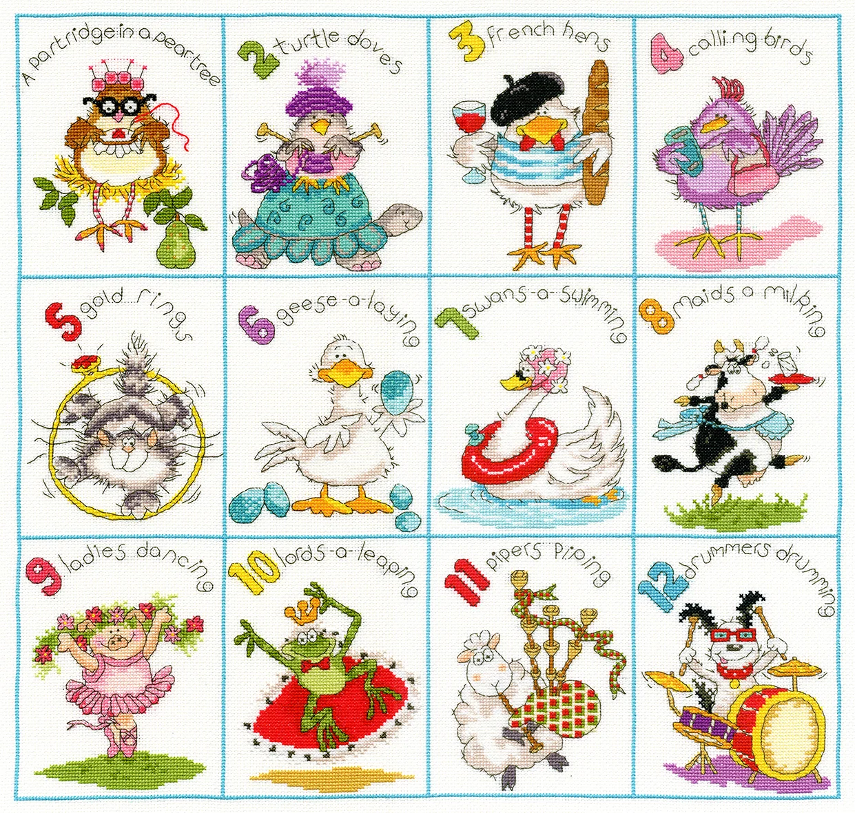 Christmas Dozen Cross Stitch Kit