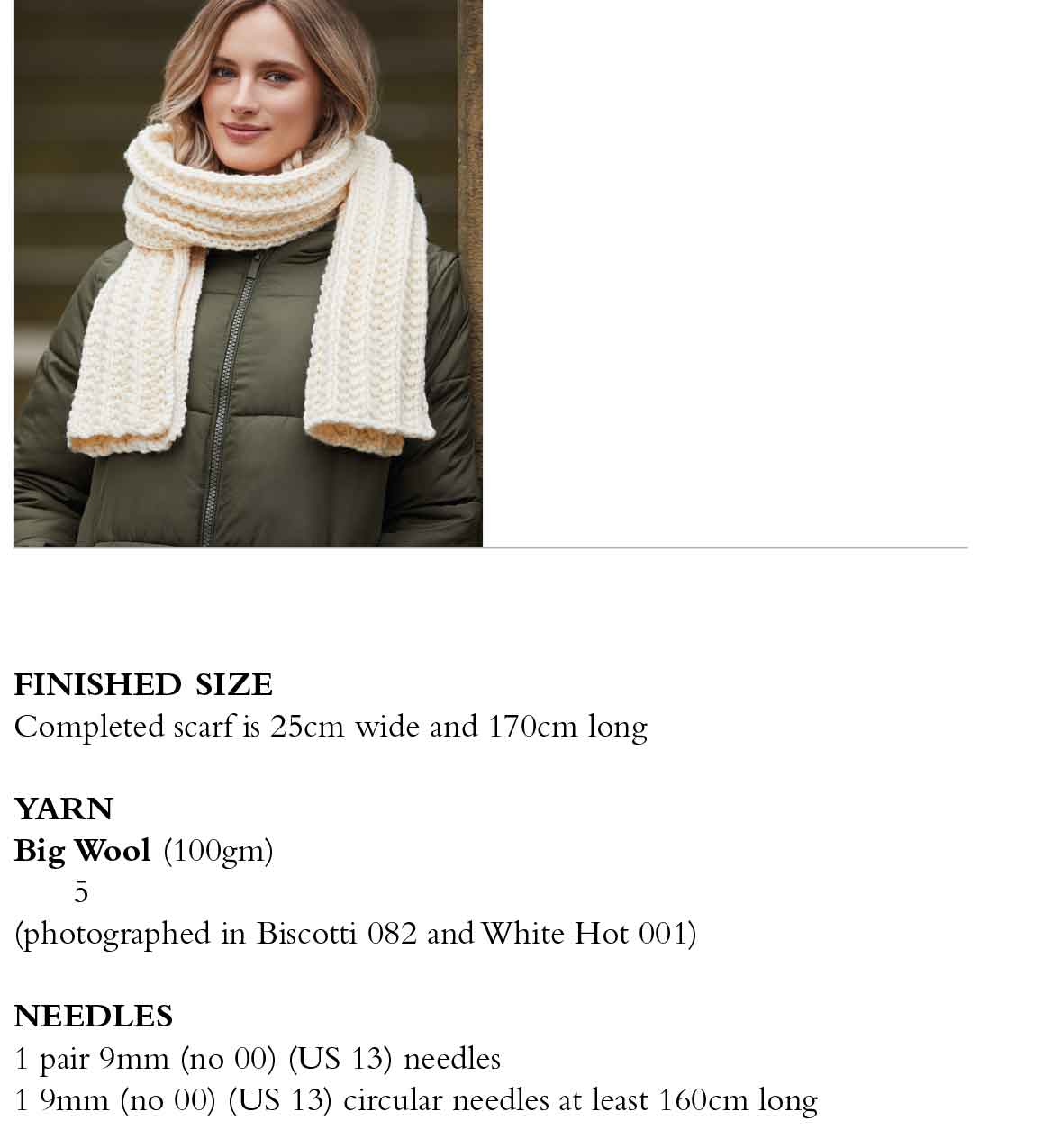 Chunky Scarf in Rowan Big Wool - Digital Version RTP008-00005 - Image 2