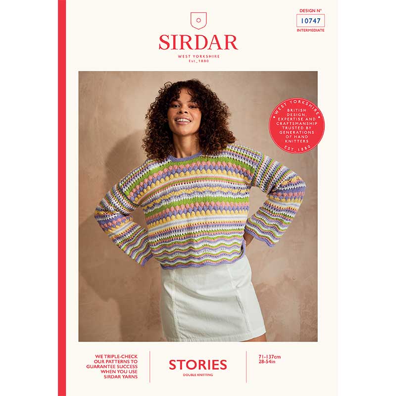 CityZen Cropped Sweater in Sirdar Stories DK - Digital Version 10747
