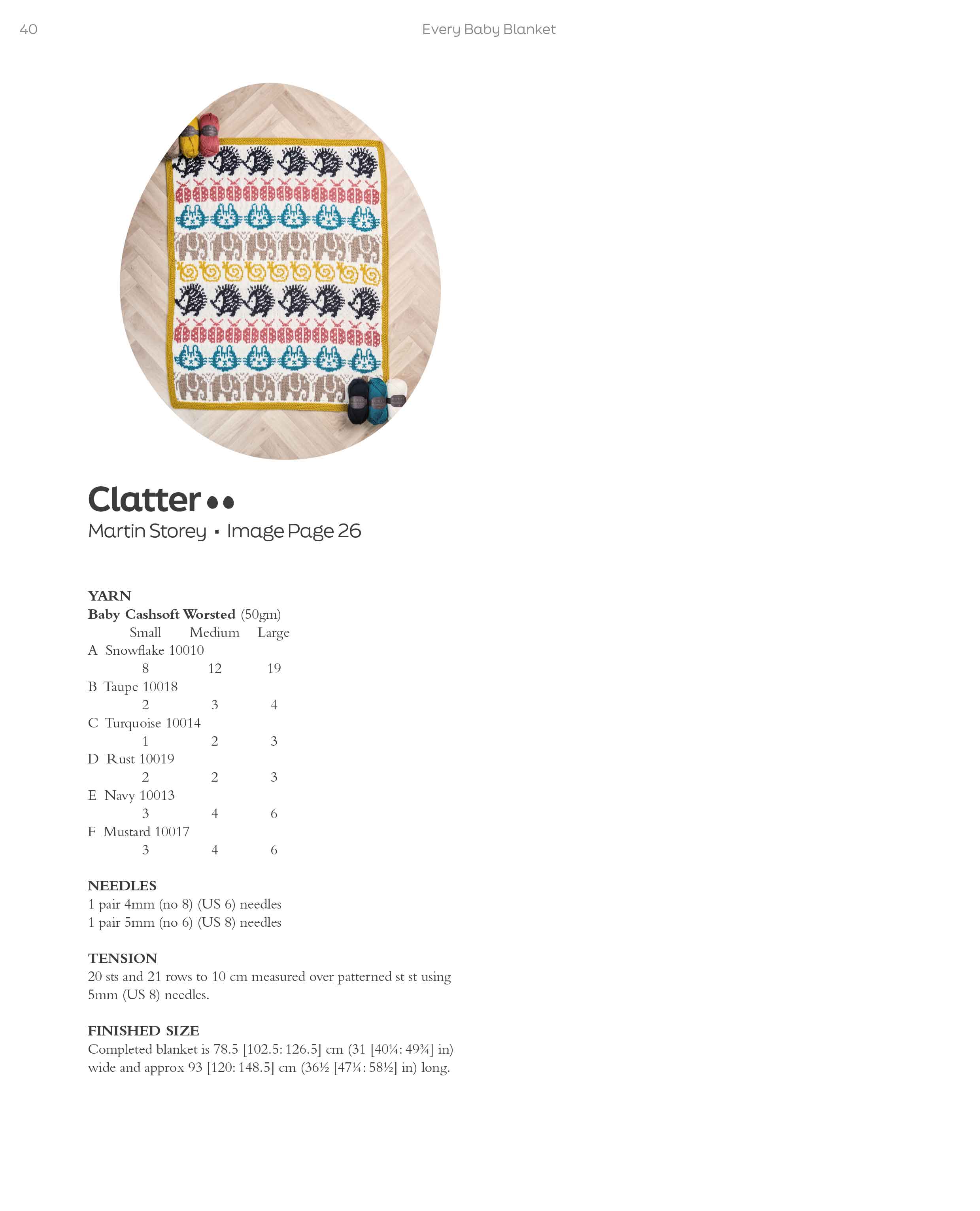 Clatter Blanket in Rowan Baby Cashsoft Worsted - Digital Version ZB384-00004 - Image 2