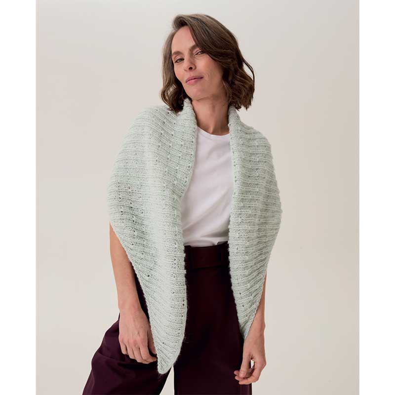 Climbing Ivy Lace Shawl in Sirdar Loveful Bio Blend Dk - 10918 - Image 4