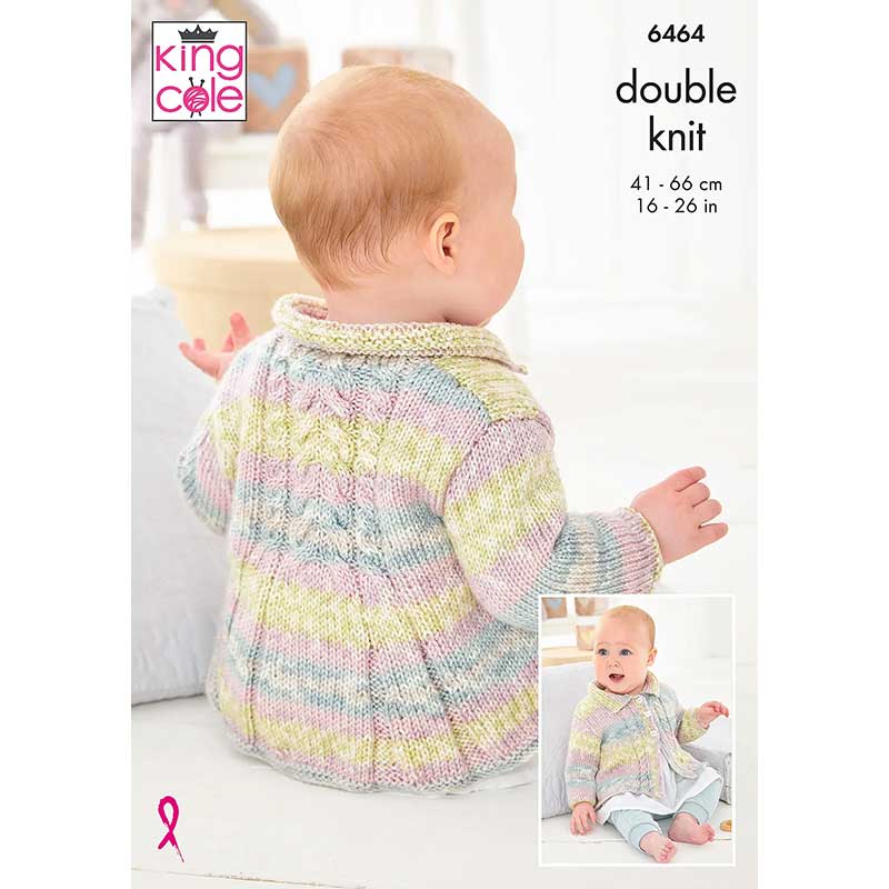 Coats knitted in King Cole Baby Fjord DK