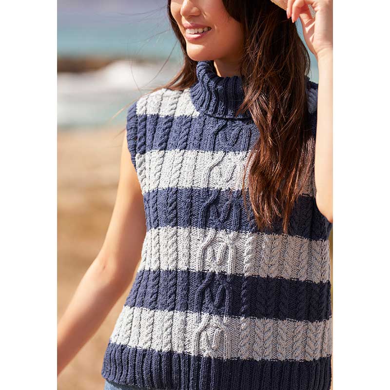 Cockle Vest in Rowan Denim Revive - Digital Version ZB336-00001 - Image 3