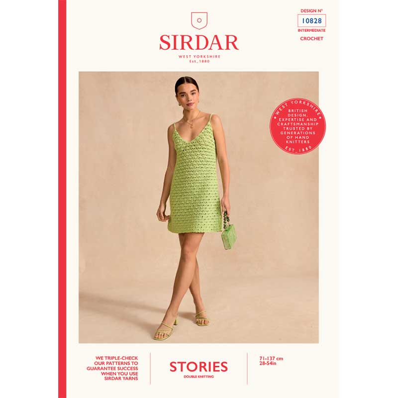 Cocktail Crochet Dress in Sirdar Stories Dk