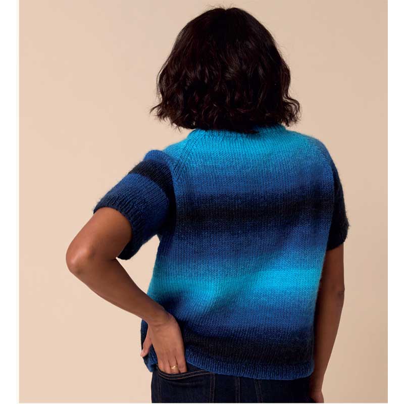 Colour Go Round Sweater in Sirdar Jewelspun Ombre Aran - 10920 - Image 3