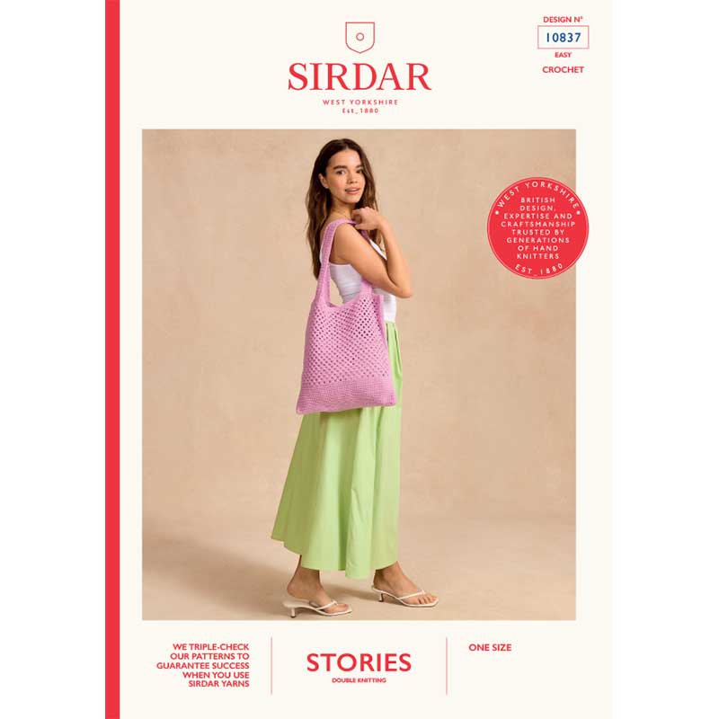 Colour Pop Crochet Tote in Sirdar Stories Dk - Digital Version 10837