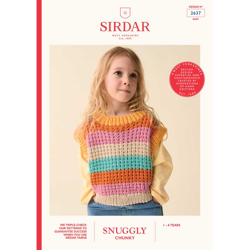 Colour Pop Pullover in Sirdar Snuggly Chunky