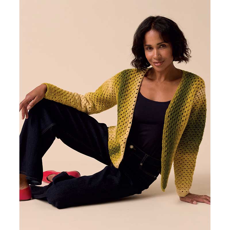 Colour Pulse Crochet Jacket in Sirdar Jewelspun Ombre Aran - 10925 - Image 4