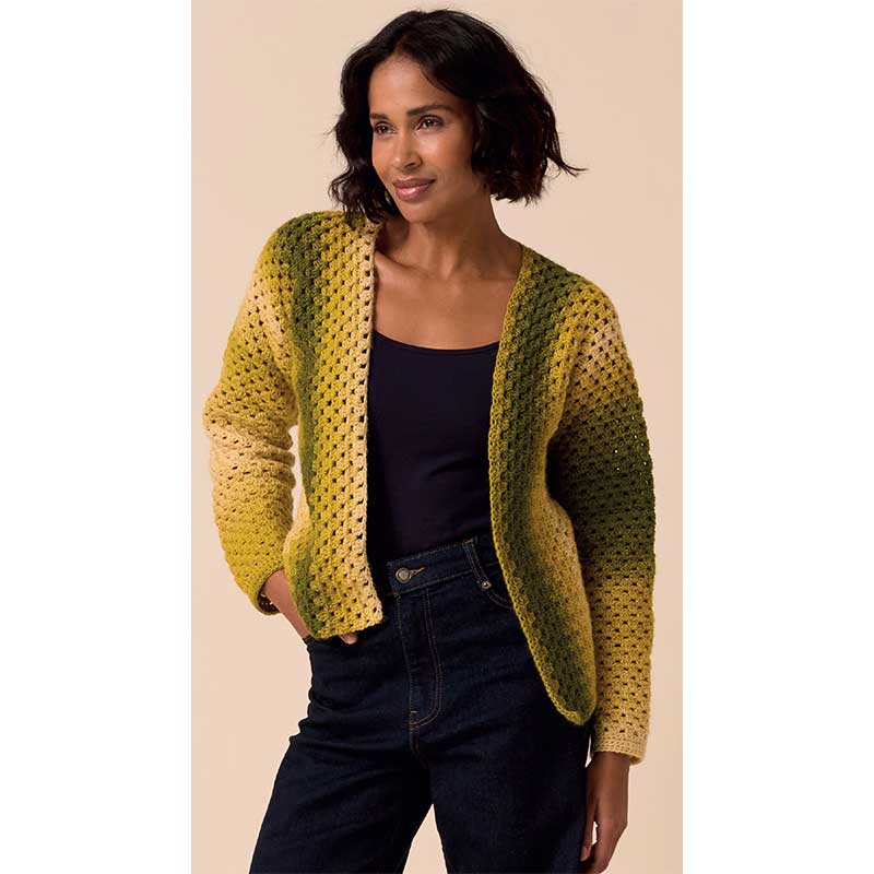 Colour Pulse Crochet Jacket in Sirdar Jewelspun Ombre Aran - 10925 - Image 5