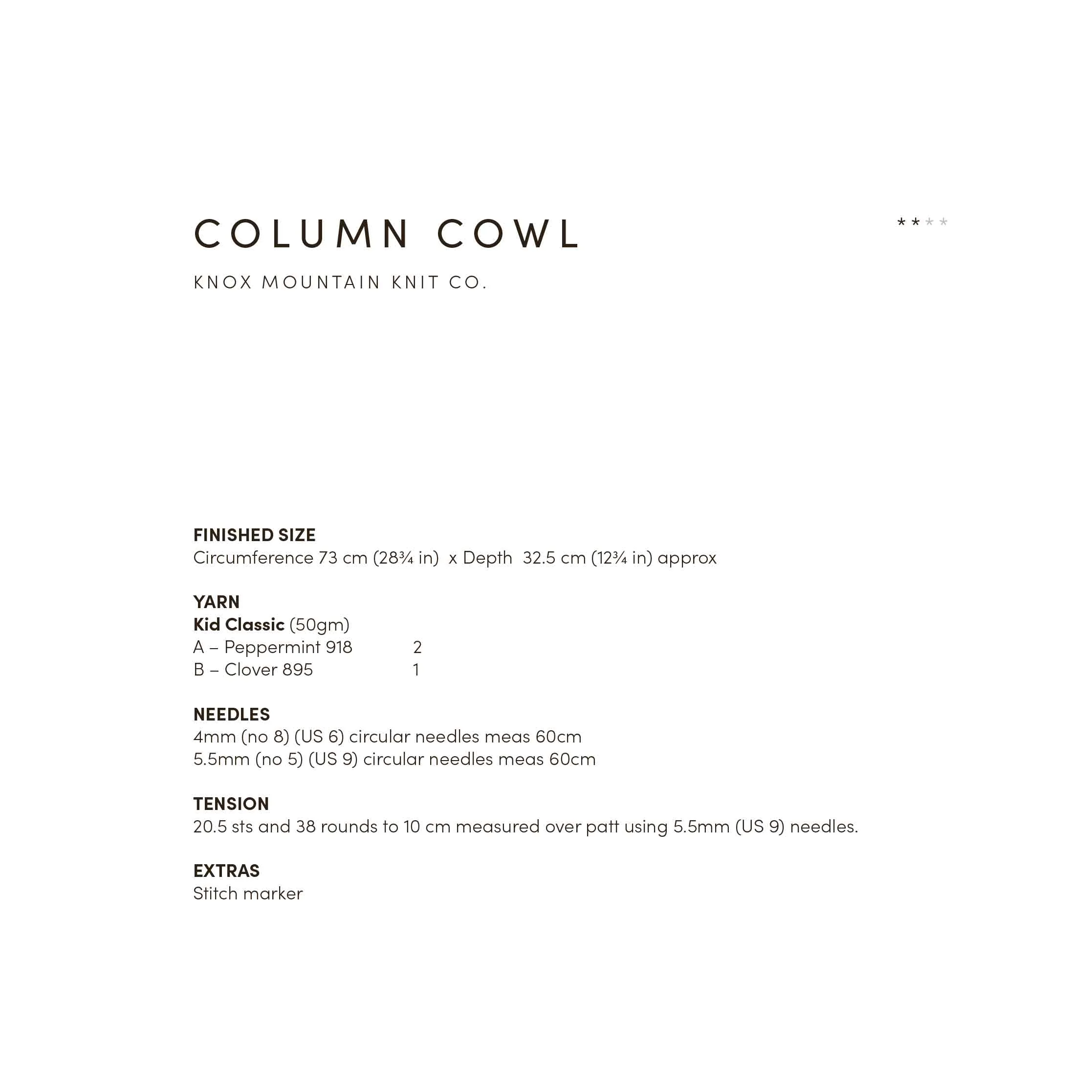 Column Cowl in Rowan Kid Classic - Digital Version RTP009-0002 - Image 2