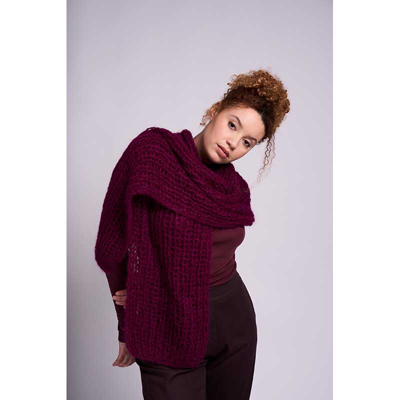 Como Beanie & Scarf in Mode Mohair Soft - Digital Version MIP95-M - Image 6