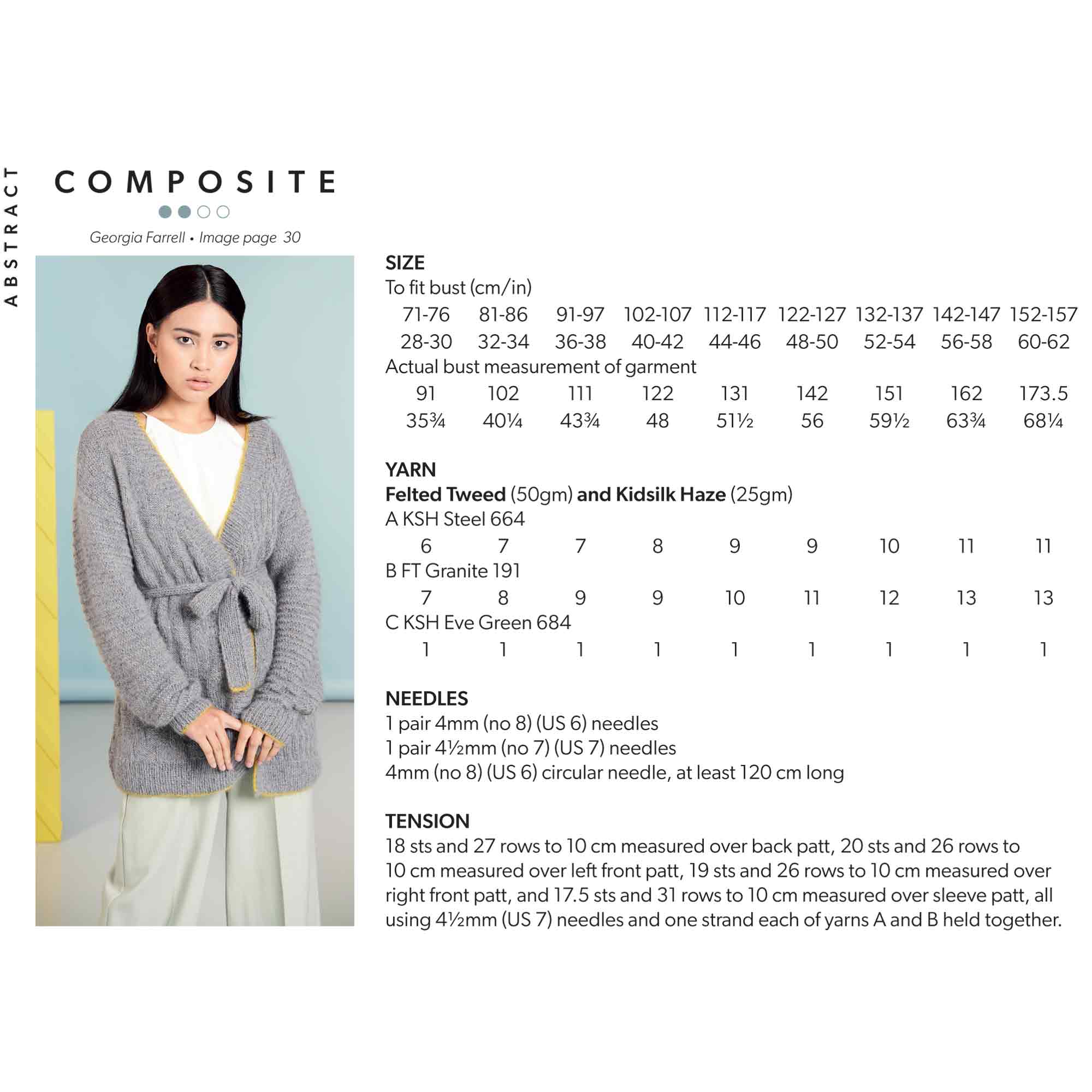 Composite Cardigan in Rowan Felted Tweed Dk and Kidsilk Haze - Digital Version - Image 2