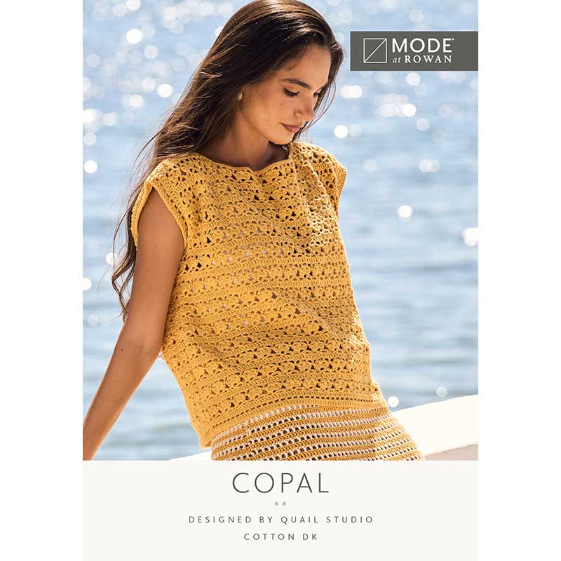 Copal Crochet Top in Mode at Rowan Cotton Dk - MIP105 - Image 3