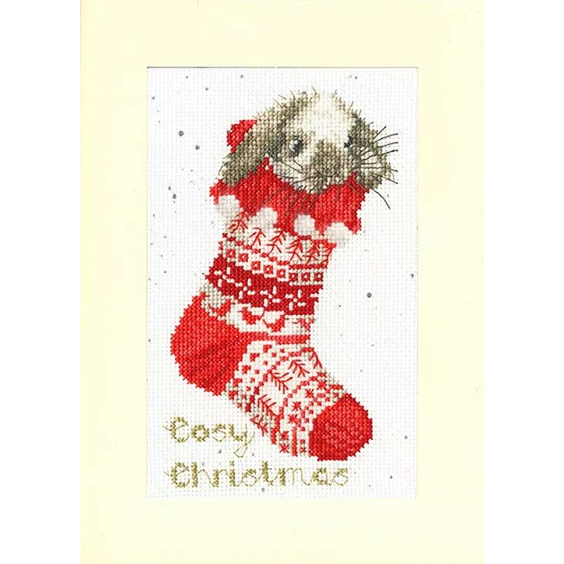 Cosy Christmas - Christmas Card Cross Stitch Kit