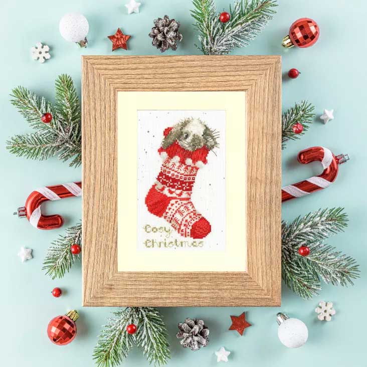 Cosy Christmas - Christmas Card Cross Stitch Kit - Image 2