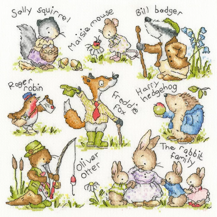 Country Folk - Bothy Threads Cross Stitch Kit