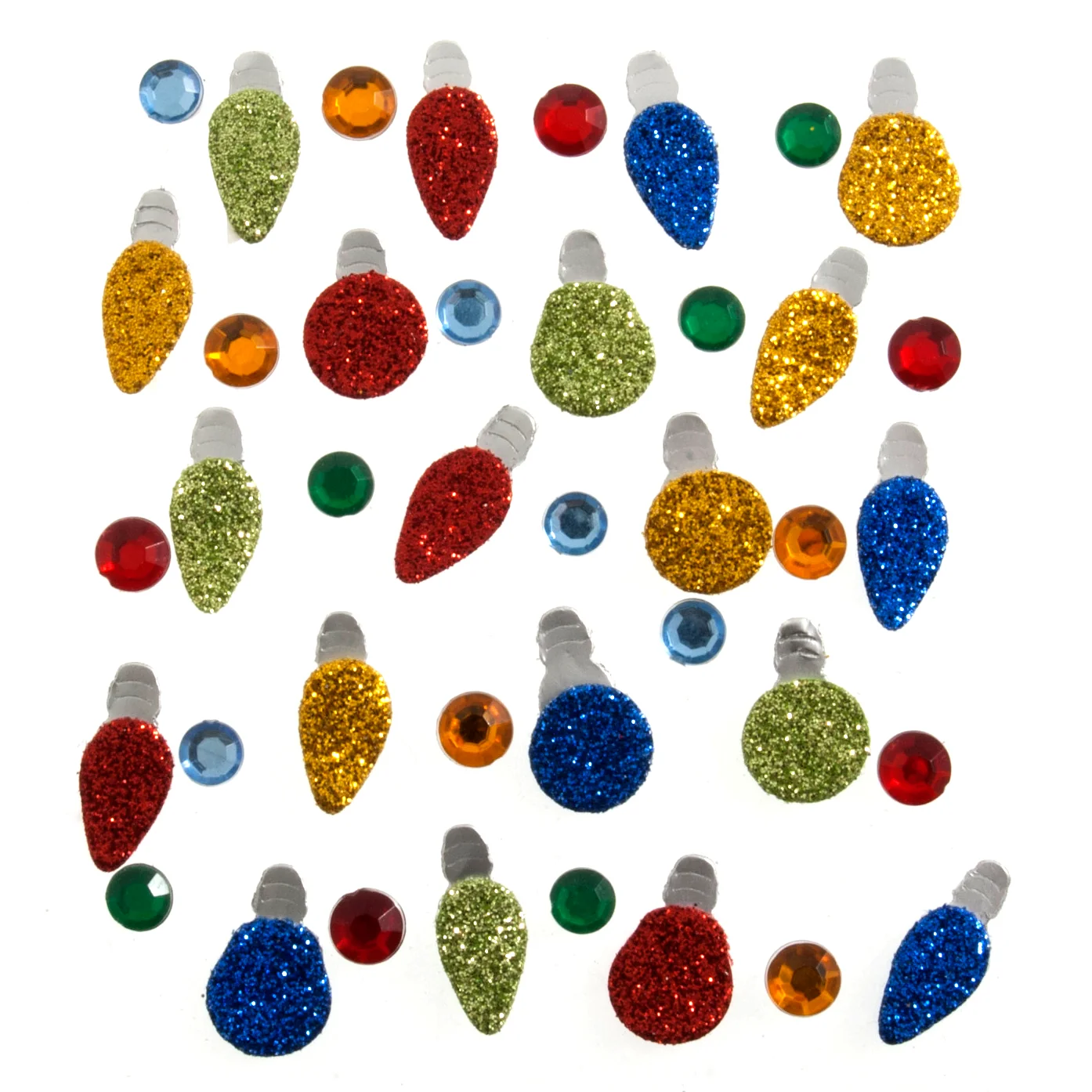 Craft Stickers Christmas Light: Pack of 40