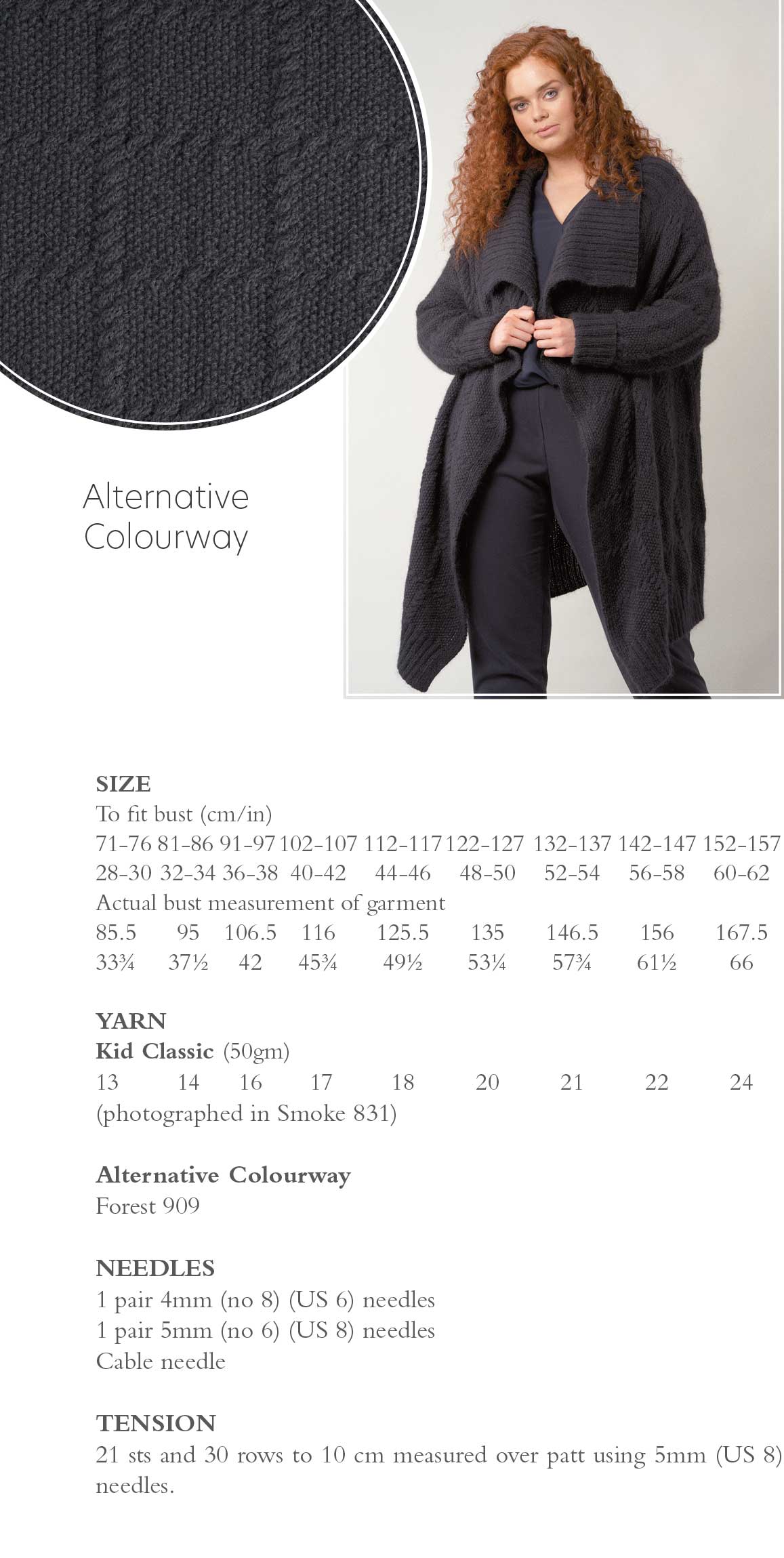 Crescent Cardigan in Rowan Kid Classic - Digital Version ZB329-00003 - Image 2