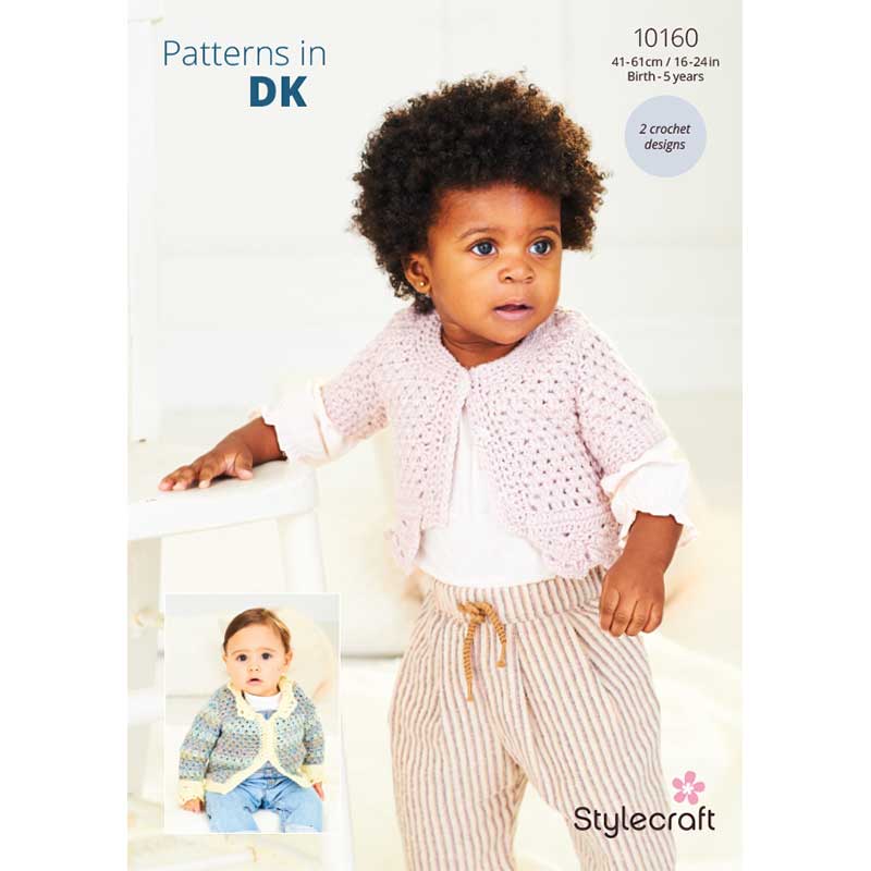 Crochet Cardigans in Stylecraft Soft Baby Easy Stripes Dk - Digital Version 10160